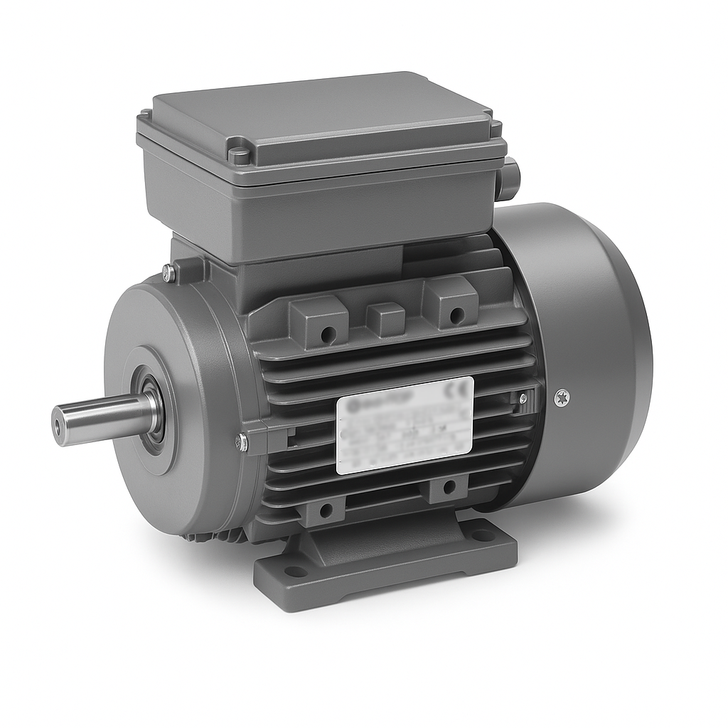 High-start torque single-phase motor with dual capacitor design