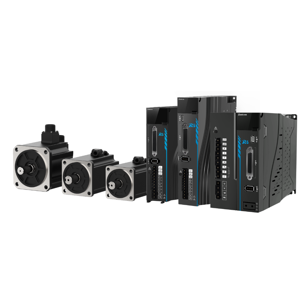 Samkoon servo drive and motor set for industrial automation — high-precision motion control for CNC machines and robotics.